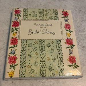 NOS vintage 1950/60 bridal shower invitations with envelopes. 12 cards.
